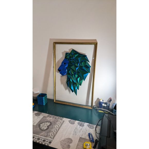 DGEmily Lion Wall Art V2 | Large-Scale Wall Decor | Custom Sizes!! - Picture 11 of 13